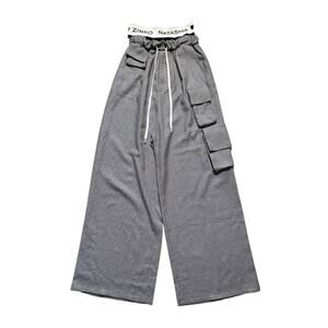double waist houndstooth layer pant